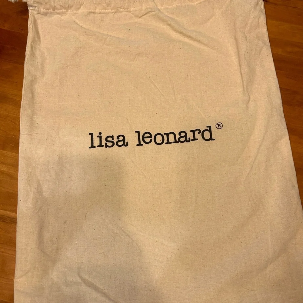 Lisa Leonard “you are beautiful” crossbody. Artisan made black leather crossbody - Picture 5 of 7